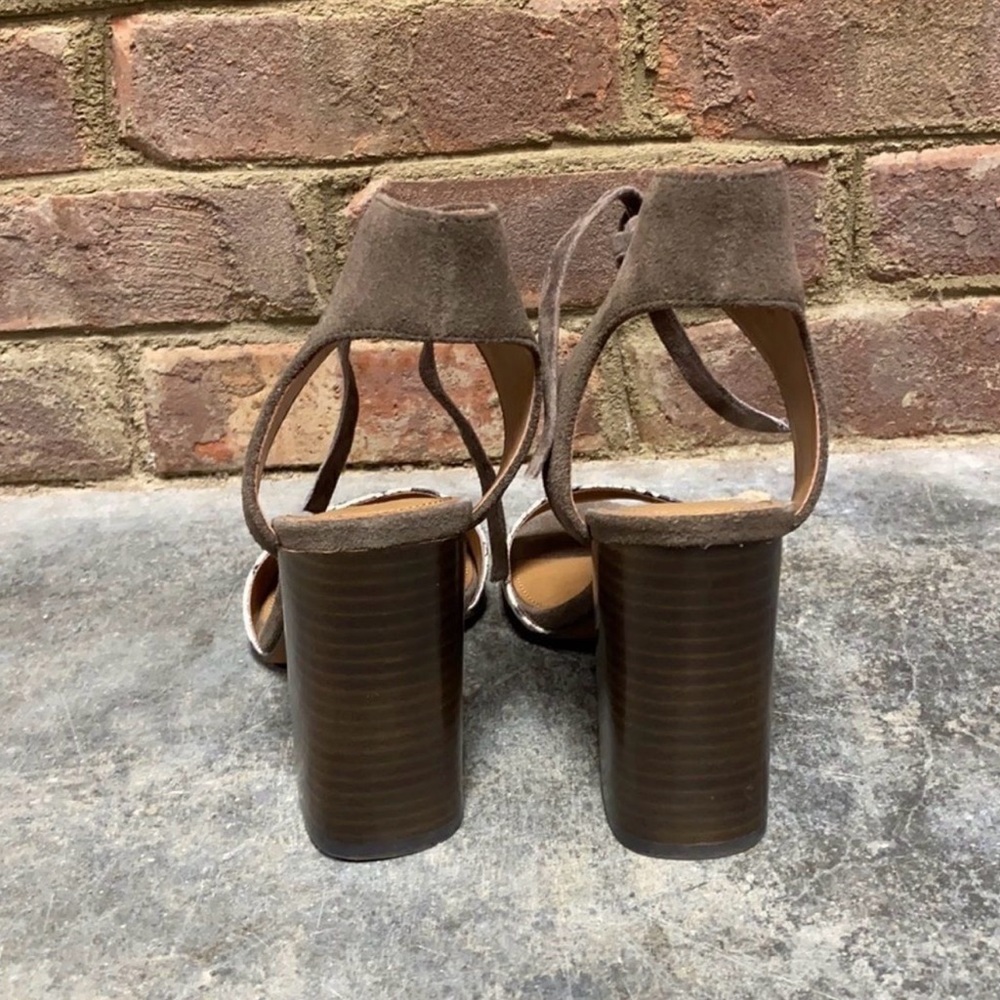 Coach Madison Lux Snake/Suede Block Heel - Picture 4 of 7